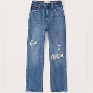 Abercrombie & Fitch Blue Straight Leg Jeans